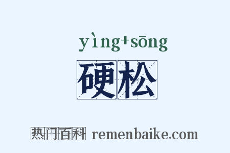 硬松是什么意思的图片